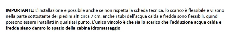 Box doccia Idromassaggio con vasca più misure e Bagno Turco CA10